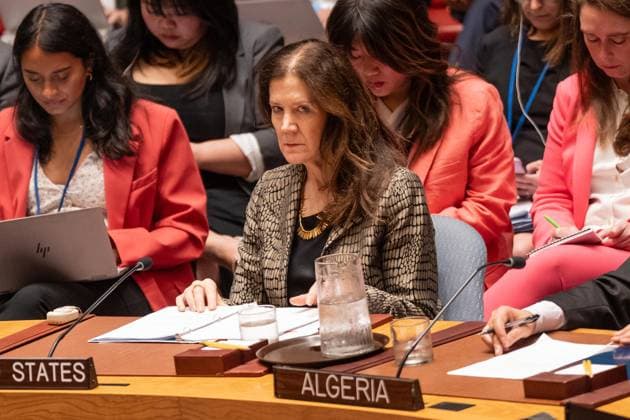 September 19, 2025, Bronx, New York, USA: Ambassador Dorothy Shea of USA attends Security Council meeting on Non-proliferation as Council voted on draft resolution to maintain the suspension of sanctions on Iran at UN headquarters in New York, NY on September 19, 2025. The resolution received 4 votes in favor, 9 against and abstentions and was not adopted. Bronx USA - ZUMAr339 20250919_znp_r339_044 Copyright: xLevxRadinx