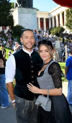 Andrej Mangold with girlfriend Annika Jung 190 Oktoberfest Wiesn in Munich, October 20, 2025