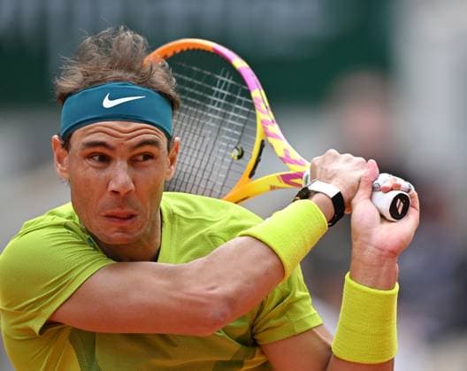French Open Roland Garros 2022, day 8 PARIS, FRANCE - MAY 28: Rafael Nadal of Spain in action against Felix Auger-Aliassime of Canada in the men’s fourth round match during French Open tennis tournament at Roland ?Garros Stadium in Paris, France on May 29, 2022. Ile-de-France France. Editorial use only. Please get in touch for any other usage.  Copyright: x2025xAnadoluxMustafaxYalcÄ±nx