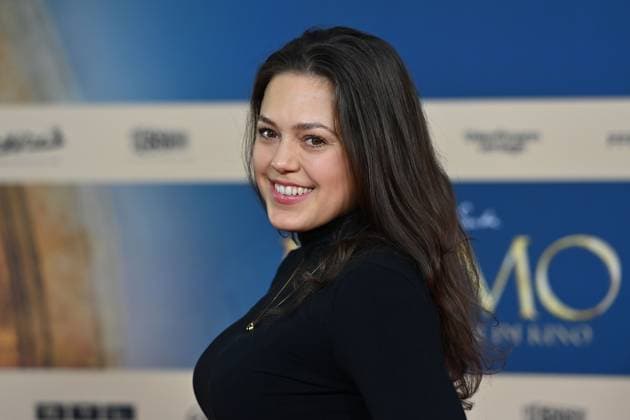 Katharina SCHEUBA actress , single picture,cropped single motif,portrait,portrait,portrait movie premiere MOMO on 128 09 2025 at the Mathaeser cinema in Munich