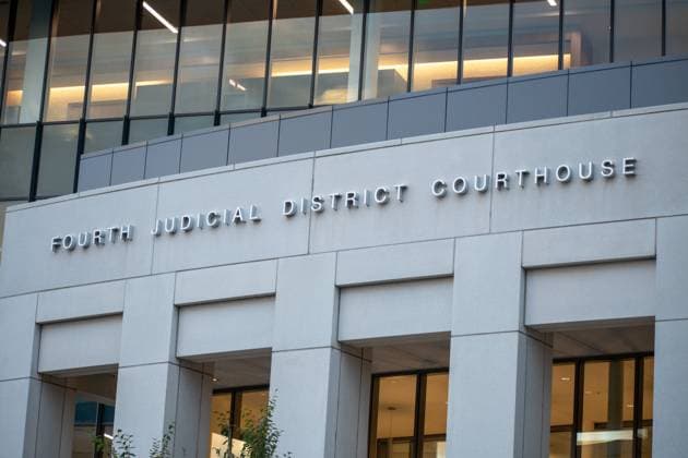 September 29, 2025, Provo, Utah, USA: The Fourth Judicial District Courthouse is seen in Provo, Utah, on September 29, 2025, during the preliminary hearing of TYLER ROBINSON, charged in the September 10 assassination of conservative commentator CHARLIE KIRK. Law enforcement maintained a visible presence as proceedings unfolded inside. Provo USA - ZUMAm292 20250929_znp_m292_061 Copyright: xCharles-McClintockxWilsonx