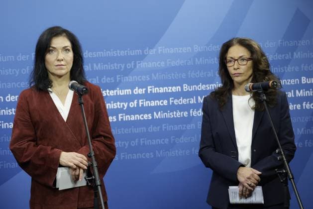 Federal Economics Minister Katherina Reiche, Yasmin Fahimi, Germany, Berlin, Opening statement by Federal Finance Minister Lars Klingbeil, Federal Economics Minister Katherina Reiche, Federal Labor Minister Bärbel Bas, Chairwoman of the German Trade Union Confederation, Yasmin Fahimi, and 2nd Chairman of IG Metall, Jürgen Kerner, on the topic