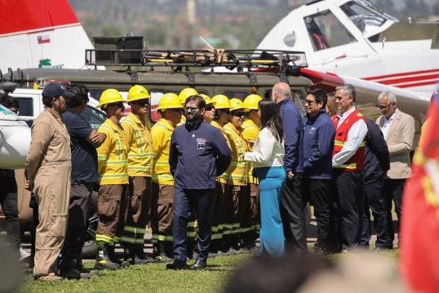 Santiago, October 06, 2025 The President of the Republic, Gabriel Boric Font, heads the launching of the Action Plan 2025 2026 for the prevention, mitigation and control of forest fires Diego Martin Aton Chile, Aton 1050720 jpeg Copyright: DiegoxMartin