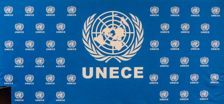 October 8, 2025, Geneva, Geneva, Switzerland: Geneva Switzerland, 10 08 2025: Presentation of the seal of UNECE during at the UNECE Ministerial meeting on housing affordability and sustainability (United Nations Economic Commission for Europe) and which is also the 86th session of the Committee on Housing, which concerns Urban Development and Land Management which took place at United Nations of Geneva in Geneva. Geneva Switzerland - ZUMAd206 20251008_zip_d206_001 Copyright: xEricxDubostx