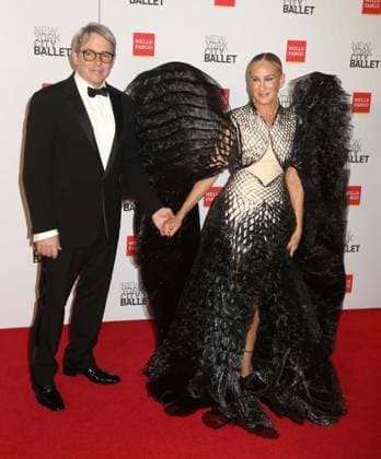October 8, 2025, New York, New York, USA: Actors MATTHEW BRODERICK and SARAH JESSICA PARKER seen at the New York City Balletâ€⠢s 2025 Fall Fashion Gala held at the David H. Koch Theater at Lincoln Center. New York USA - ZUMAk03_ 20251008_zaf_k03_057 Copyright: xNancyxKaszermanx