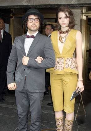Socialite Sean Lennon with girlfriend Kemp Muhl, out for a night on the town, New York City, United States WENN 5472200.jpg