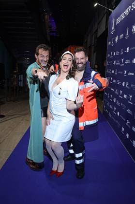 German Acting Award 2025 Hans Werner Meyer, Nadine Heidenreich and Christian Senger Aftershow Party Award Ceremony German Acting Award 2025 at Pullmann Berlin Schweizerhof Hotel Berlin Copyright: xEventpressxGabschx xKochanx