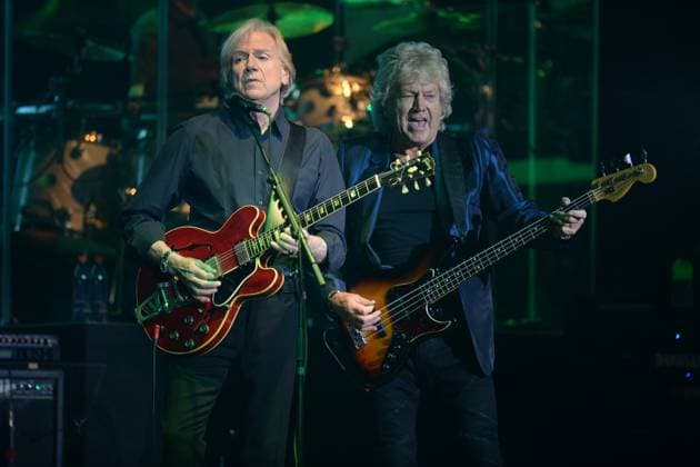 **FILE PHOTO** John Lodge Has Passed Away. HOLLYWOOD FL - MARCH 03: Justin Hayward and John Lodge of The Moody Blues perform at Hard Rock Live held at the Seminole Hard Rock Hotel & Casino on March 3, 2016 in Hollywood, Florida. Copyright: xmpi04 MediaPunchx