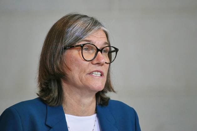 Berlin, Germany, 09 10 2025 Federal Chancellery Meeting with representatives of the automotive industry IG Metall Chairwoman Christiane Benner Copyright: xdtsxNachrichtenagenturx dts_87313