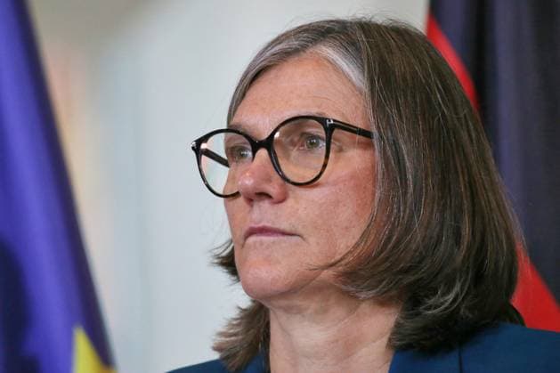 Berlin, Germany, 09 10 2025 Federal Chancellery Meeting with representatives of the automotive industry IG Metall Chairwoman Christiane Benner Copyright: xdtsxNachrichtenagenturx dts_87315