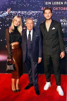 Roland Kaiser with daughter Annalena Keiler and son Jan Kaiser at the premiere of the documentary 50 Years of Roland Kaiser A Life for Music at Cineplex Münster Münster, 16 10 2025 Foto:xT.xSchröerx xFuturexImagex kaiser_5013