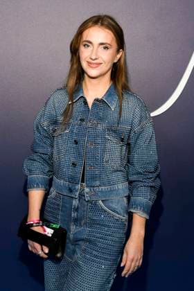 abb Maxton Hall Anna Heiser on the blue carpet at the premiere of the Amazon Prime TV series Maxton Hall The World Between Us Season 2 at Tempodrom on 17 10 2025 in Berelin Berlin Germany