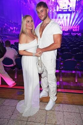 Marlisa Rudizo aka Mrs Marlisa with boyfriend William Raab FAME FIGHTING at the Grugahalle in Essen on 18 10 2025