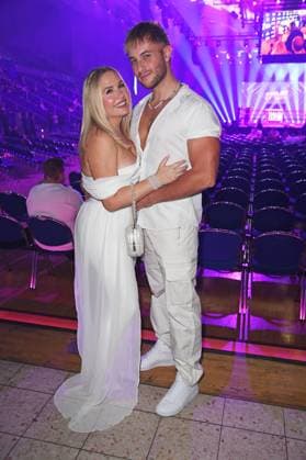 Marlisa Rudizo aka Mrs Marlisa with boyfriend William Raab FAME FIGHTING at the Grugahalle in Essen on 18 10 2025