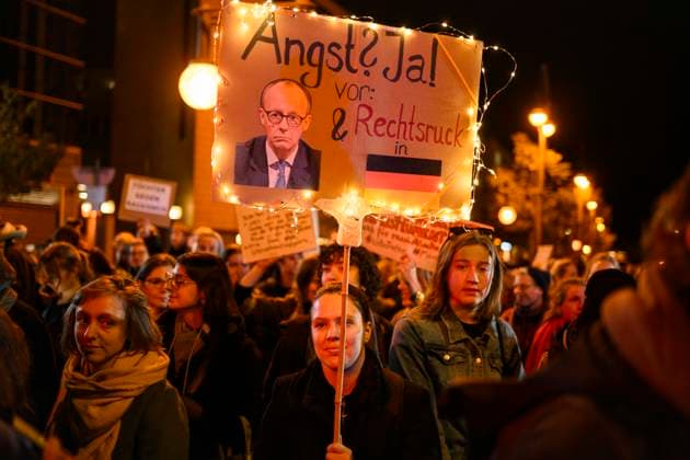 We are the daughters rally in Berlin After the controversial cityscape statements by Chancellor Friedrich Merz CDU, thousands of people protested in front of the CDU party headquarters in Berlin on 21 10 2025 The police spoke of about 2000, the organize
