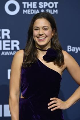 Katharina SCHEUBA Actress , single picture,cropped single motif,half figure,half figure Red Carpet,Blue Panther TV and Streaming Award 2025 on 22 10 2025 at BMW Welt Munich