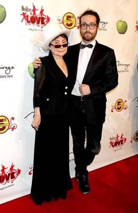 Yoko Ono, Sean Lennon The Beatles LOVE by Cirque du Soleil Fifth Anniversary Celebration at The Mirage Hotel and Casino Las Vegas, Nevada Â– 08.06.11, Las Vegas, Nevada, United States WENN 5671612.jpg