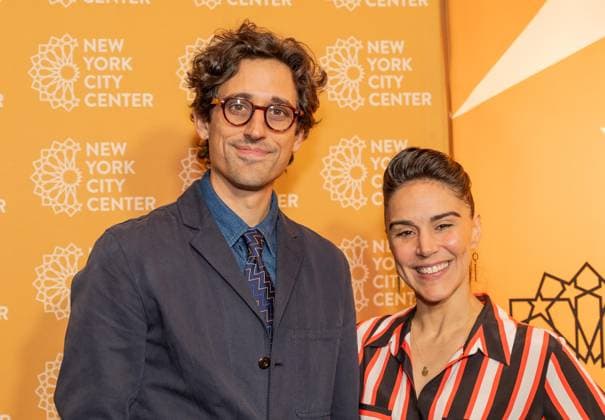 October 29, 2025, Bronx, New York, USA: Justin Peck and Patricia Delgado attend opening night for musical Bat Boy: The Musical at City Center in New York, NY on October 29, 2025. Bronx USA - ZUMAr339 20251029_znp_r339_045 Copyright: xLevxRadinx