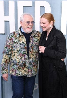 NEW YORK, NY - NOVEMBER 3: Brian Cox and Sarah Snook at the Peacock Original premiere screening of All Her Fault on November 3, 2025 at SVA Theater in New York City. Copyright: xMediaPunchx