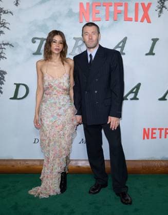 Train Dreams Premiere - Los Angeles, USA LOS ANGELES, USA. November 03, 2025: Joel Edgerton & Christine Centenera at the premiere for Train Dreams at Egyptian Theatre Los Angeles CA USA  Copyright: xPaulxSmith Featureflashx