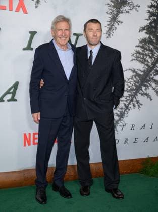 Train Dreams Premiere - Los Angeles, USA LOS ANGELES, USA. November 03, 2025: Harrison Ford & Joel Edgerton at the premiere for Train Dreams at Egyptian Theatre Los Angeles CA USA  Copyright: xPaulxSmith Featureflashx