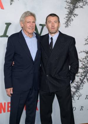 Train Dreams Premiere - Los Angeles, USA LOS ANGELES, USA. November 03, 2025: Harrison Ford & Joel Edgerton at the premiere for Train Dreams at Egyptian Theatre Los Angeles CA USA  Copyright: xPaulxSmith Featureflashx