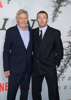 Train Dreams Premiere - Los Angeles, USA LOS ANGELES, USA. November 03, 2025: Harrison Ford & Joel Edgerton at the premiere for Train Dreams at Egyptian Theatre Los Angeles CA USA  Copyright: xPaulxSmith Featureflashx