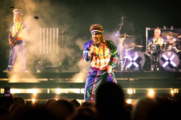 Electric Callboy live in Oslo, Norway Oslo, Norway. 03rd, November 2025. The German band Electric Callboy performs a live concert at Unity Arena in Oslo. Here vocalist Nico Sallach is seen live on stage. Norway, Oslo, Unity Arena  Copyright: xGonzalesxPhoto TerjexDokkenx