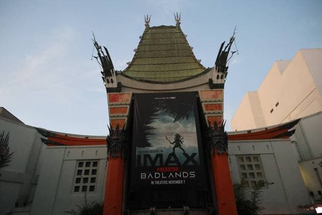November 3, 2025, Los Angeles, California, USA: General Atmosphere at the World Premiere of 20th Century Studios Predator: Badlands at the TCL Chinese Theatre IMAX Los Angeles USA - ZUMAg107 20251103_zep_g107_073 Copyright: xNinaxPrommerx