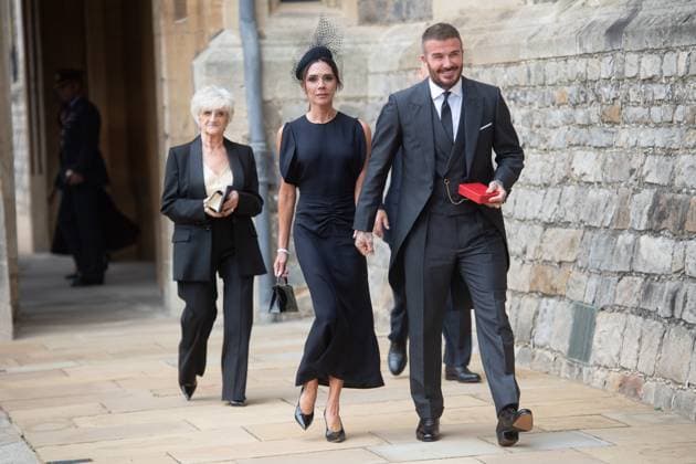 Investiture - Tuesday 4 November - Windsor Castle, London, UK Sir David Beckham, wife Lady Victoria Beckham and parents Sandra and Ted arrive for a photograph after being awarded a Knighthood for services to Sport and to Charity at Windsor Castle, London, England, UK on Tuesday 4 November, 2025., Credit:Justin Ng Avalon UK, England, London, Windsor Castle  Copyright: xJustinxNgx xAvalonx 1050263578