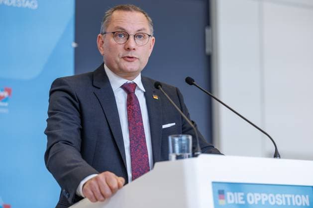 Statement AfD Tino Chrupalla AfD , at a statement of the AfD on 04 11 25 in Berlin Berlin Germany Reichstag