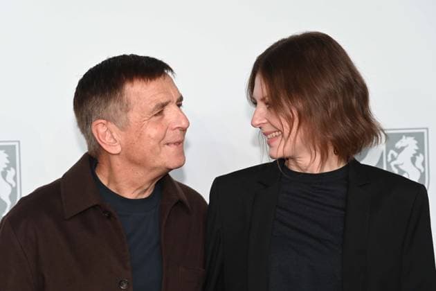 f l Andreas GURSKY, photographer, and his wife Annika GURSKY Franz, presentation of the State Prize of the State of North Rhine-Westphalia in Duesseldorf on 04 11 2025
