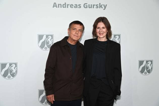 f l Andreas GURSKY, photographer, and his wife Annika GURSKY Franz, presentation of the State Prize of the State of North Rhine-Westphalia in Duesseldorf on 04 11 2025