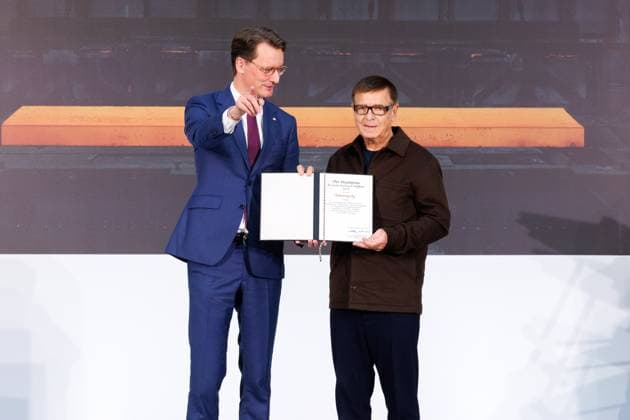 04 11 2025 Düsseldorf NRW Minister-President Hendrik Wüst awards the State Prize to photographer Andreas Gursky The laudatory speech will be given by Susann