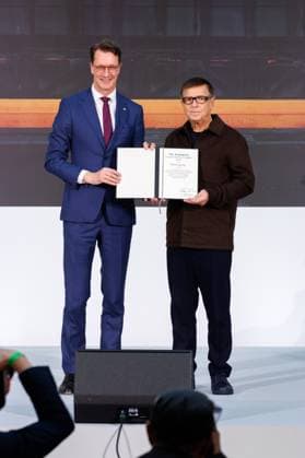 04 11 2025 Düsseldorf NRW Minister-President Hendrik Wüst awards the State Prize to photographer Andreas Gursky The laudatory speech will be given by Susann