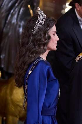 November 4, 2025, Madrid, Madrid, Spain: KING FELIPE VI of Spain and QUEEN LETIZIA of Spain welcomed His Majesty HAITHAM BIN TARIQ, Sultan of Oman, to a gala dinner Madrid Spain - ZUMAc260 20251104_zep_c260_098 Copyright: xMikexChicorrox