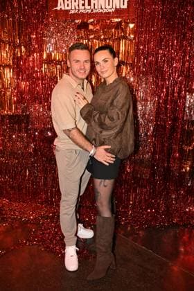 Henning Merten and Denise Merten at the premiere event for the launch of the reality format Die Abrechnung Der Promi Showdown from November 6, 2025 on ProSieben and Joyn at Festsaal Kreuzberg on November 4, 2025 in Berlin Die Abrechnung Premiere event for the new Pro7 reality show in Berlin