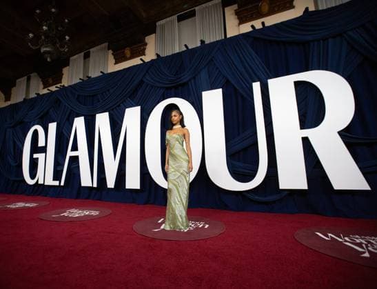 Tyla arrives on the red carpet for the Glamour Women of the Year Awards on Tuesday, November 4, 2025 at The Plaza Hotel in New York City.  NYP20251104502 SERENAxXUxNING