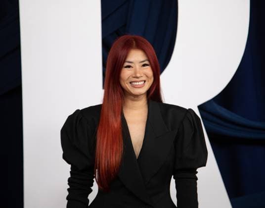 Yin Chang arrives on the red carpet for the Glamour Women of the Year Awards on Tuesday, November 4, 2025 at The Plaza Hotel in New York City.  NYP20251104503 SERENAxXUxNING