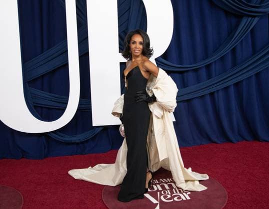 June Ambrose arrives on the red carpet for the Glamour Women of the Year Awards on Tuesday, November 4, 2025 at The Plaza Hotel in New York City.  NYP20251104539 SERENAxXUxNING
