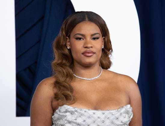Nyara Sabally arrives on the red carpet for the Glamour Women of the Year Awards on Tuesday, November 4, 2025 at The Plaza Hotel in New York City.  NYP20251104549 SERENAxXUxNING