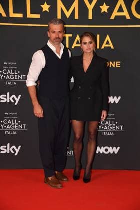 Rome, Cinema The Space Moderno Premiere of the Sky Series Call My Agent - Italy , In the photo: Luca Argentero Cristina Marino  Copyright: xVincenzoxLandix xipa-agency.netx xVincenzoxLandix IPA_Agency_IPA67542679