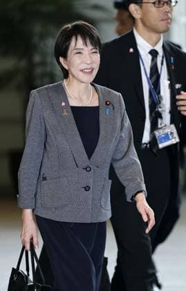Japan PM Takaichi Japanese Prime Minister Sanae Takaichi arrives at the prime minister s office in Tokyo on Nov. 5, 2025.  A14AA0005008234P
