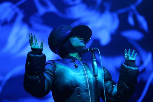 Erykah Badu at a concert at the Uber Eats Music Hall in Berlin, November 4, 2025 Erykah Badu concert Berlin