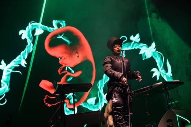 Erykah Badu at a concert at the Uber Eats Music Hall in Berlin, November 4, 2025 Erykah Badu concert Berlin