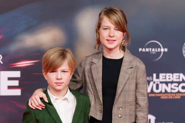 Anton Landau and Luise Landau at the premiere of the movie Das Leben der Wünsche at Mathäser Filmpalast Munich, 04 11 2025 Foto:xN.xKolinzx xFuturexImagex wuensche_5142