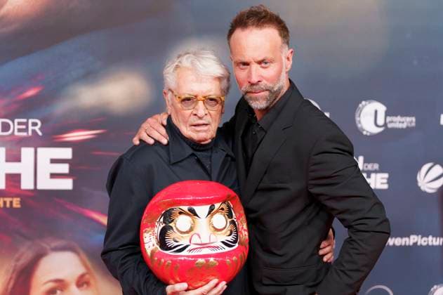 Henry Hübchen and Erik Schmitt at the premiere of the movie Das Leben der Wünsche at Mathäser Filmpalast Munich, 04 11 2025 Foto:xN.xKolinzx xFuturexImagex wuensche_5206