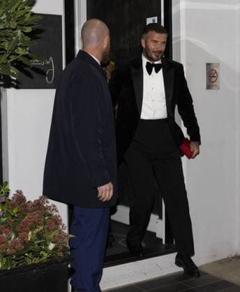 David Beckham knighthood 05 11 2025 Sir David Beckham celebrates his Knighthood with wife Victoria, family and friends at his pal Gordon Ramsay’s restaurant in Chelsea.  Copyright: xDarrenxFletcherx NINTCHDBPICT001036191507