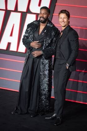 The Running Man UK Premiere in London - 05 Nov 2025 Colman Domingo and Glen Powell attend The Running Man UK Premiere at Odeon Luxe Leicester Square. London United Kingdom Copyright: xLoredanaxSangiulianox xSOPAxImagesx LSangiuliano-0291