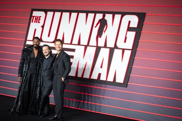 The Running Man UK Premiere in London - 05 Nov 2025 Colman Domingo, Edgar Wright and Glen Powell attend The Running Man UK Premiere at Odeon Luxe Leicester Square. London United Kingdom Copyright: xLoredanaxSangiulianox xSOPAxImagesx LSangiuliano-0332